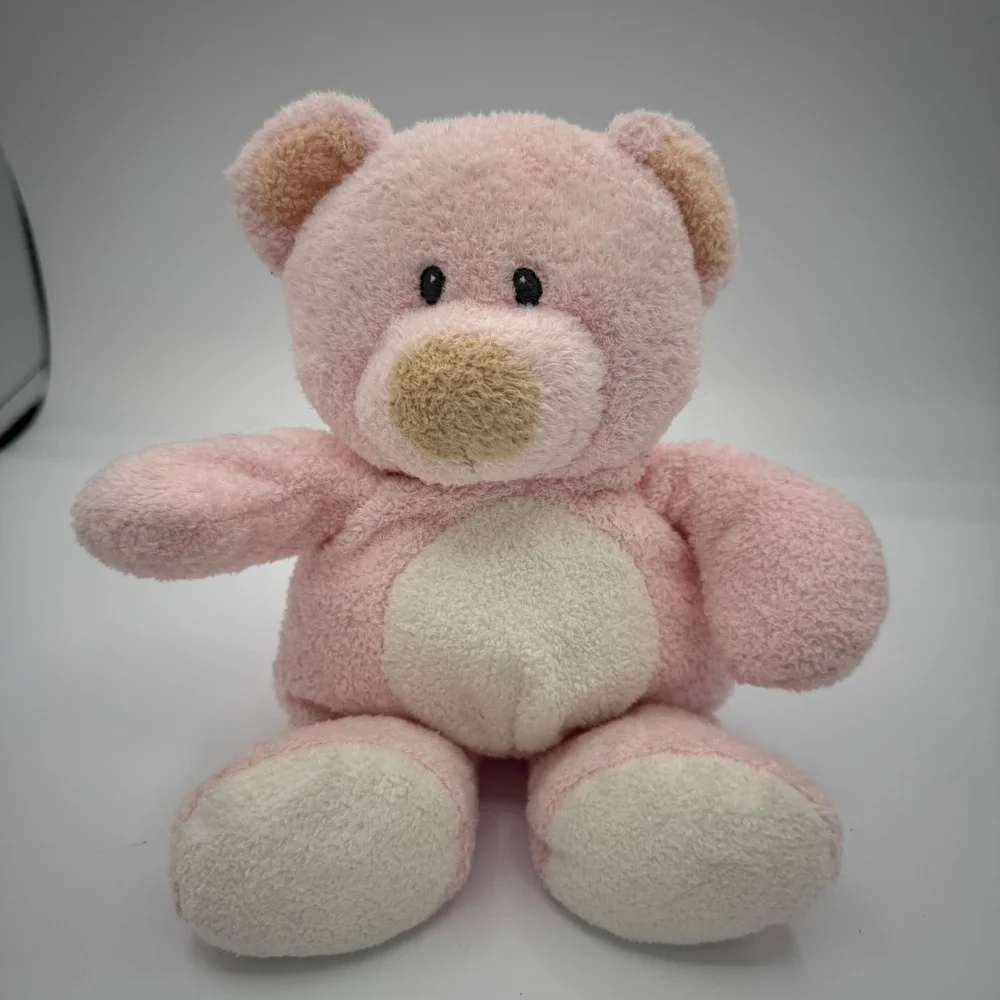 TY Pluffies Pinks Teddy Bear Plush MWMT Retired 2006 Stuffed Animal Toy Tags
